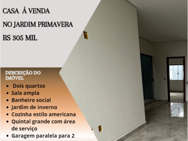 Linda casa á Venda no Jardim Primavera!